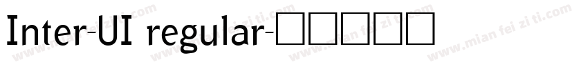 Inter-UI regular字体转换